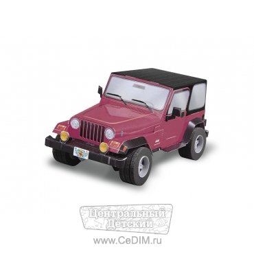 Сборная модель - Jeep Wrangier красный  Умная Бумага 