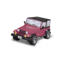 Сборная модель - Jeep Wrangier красный Умная Бумага Модели и макеты 