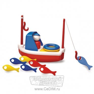 Набор для ванны Рыбацкая лодка  Ambi toys 