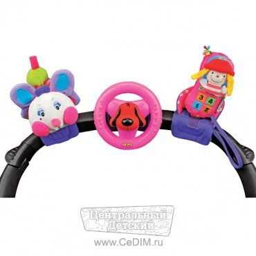 Набор подвесных игрушек Счастливое трио - розовый  K'S Kids 