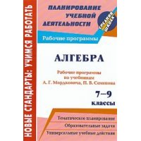Алгебра Рабочие программы по учебнику Мордковича Семенова 7 - 9 классы Учитель Математика 