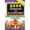 5000 примеров по математике Табличное умножение и деление 2 - 3 классы ФГОС