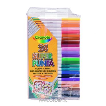 Набор тонких фломастеров  Crayola 