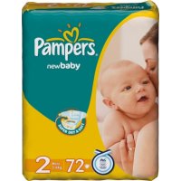 Подгузники Pampers NewBaby 2 Mini 3-6кг 72 штуки Pampers Подгузники одноразовые 