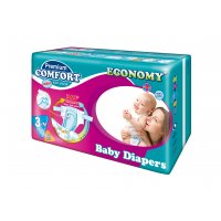 Подгузники Premium Comfort 5-10кг 62 штук AMMA Детская косметика и гигиена 