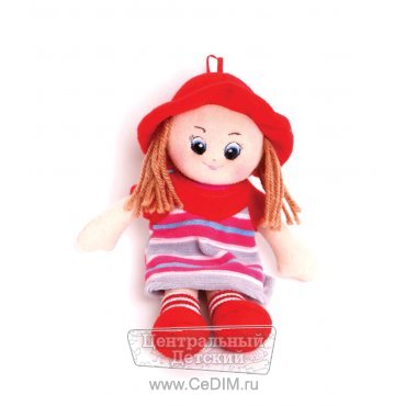 Мягкая игрушка кукла-малышка в красном платье  Gulliver 
