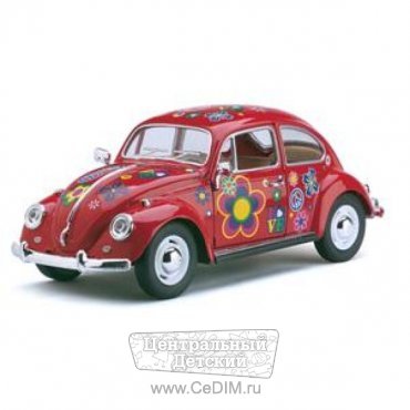 Машина VOLKSWAGEN CLASSICAL BEETLE WITH PRINTING  Kinsmart 