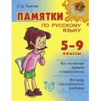 Памятки по русскому языку 5 - 9 класс Литера  